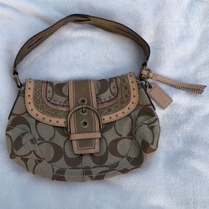 Coach monogram shoulder bag